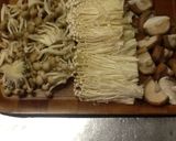 たっぷりきのこの煮込みそうめん【ピリ辛】作り方3写真