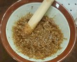 クルミ味噌で大葉の焼きおにぎり作り方1写真
