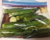 オクラの焼酎醤油漬け作り方4写真