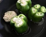 朝採り新鮮ピーマンの肉詰め作り方4写真