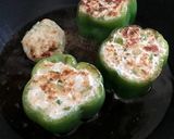 朝採り新鮮ピーマンの肉詰め作り方5写真