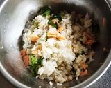 鮭フレークと大葉のおにぎり作り方2写真