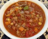 野菜をたっぷり煮込んだチリビーンズ作り方8写真