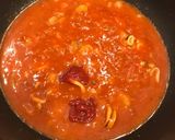 玉ねぎたっぷり、シーフードトマトパスタ作り方8写真