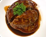 レンジで簡単♪丸ズッキーニinハンバーグ作り方5写真