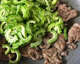 豚肉とゴーヤの塩だれレモン炒め作り方3写真