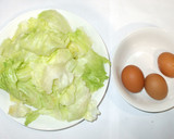 レタスの卵炒め♪簡単作り方1写真