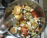 酢っぱ辛いスープ♪簡単キムチ茄子トマト作り方9写真