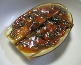 丸なすの大葉みそ田楽作り方6写真