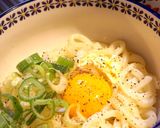 冷凍うどんde超簡単カルボ風釜揚げうどん作り方4写真