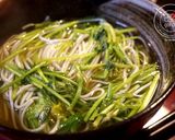 せりたっぷり！ホっとする♡あったかお蕎麦作り方5写真