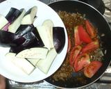 茄子カレー♪簡単・ひき肉とトマト作り方6写真