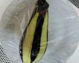 なすの丸ごとレンジ蒸し作り方3写真