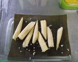 つる豆の昆布締め　季節のお刺身添え作り方2写真