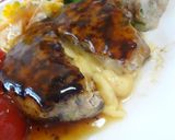 茄子入りチーズin和風ハンバーグ作り方12写真