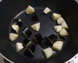 ナスと豚肉のにんにくポン酢炒め◆温玉のせ作り方2写真