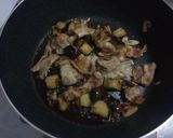ナスと豚肉のにんにくポン酢炒め◆温玉のせ作り方6写真