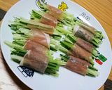 ～きゅうりの生ハム巻き～作り方3写真