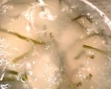 そば米お粥のささ身卵丼(^^)作り方1写真