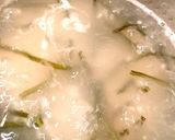 そば米お粥のささ身卵丼(^^)作り方2写真