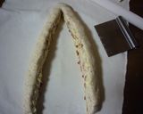 ベーコンチーズ食パン♫作り方5写真