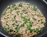 簡単！ニラと合いびき肉の花椒炒め(丼)作り方2写真