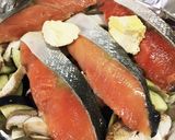 フライパン汚れない♫鮭チーズマヨホイル蒸作り方4写真