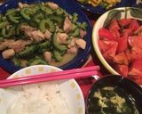 超簡単!!鶏とゴーヤの味噌炒め!作り方4写真