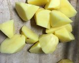 余り物☆牛肉とじゃがいもとインゲンの煮物作り方1写真