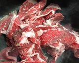 余り物☆牛肉とじゃがいもとインゲンの煮物作り方3写真