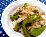 簡単★味付けあっさり　しし唐豚丼作り方7写真