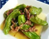簡単★味付けあっさり　しし唐豚丼作り方8写真