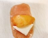 桃とクリームチーズ・生ハムのピンチョス作り方2写真