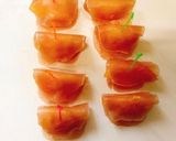 桃とクリームチーズ・生ハムのピンチョス作り方3写真