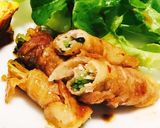 味付け簡単♪えのきと豆苗のピリ辛豚巻き作り方7写真