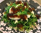 豆苗と鶏肉のサラダ☆手作りポン酢ジュレ作り方7写真