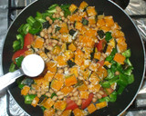 水煮大豆と夏野菜の炒め物♪南瓜＋トマト作り方11写真