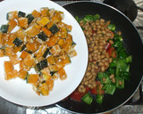 水煮大豆と夏野菜の炒め物♪南瓜＋トマト作り方10写真
