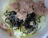 キャベツとツナの混ぜうどん作り方4写真