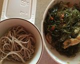 納豆と刻み昆布のちょっぴり甘い蕎麦作り方1写真