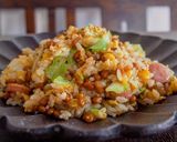 納豆レタス炒飯作り方4写真