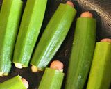 ポークビッツ イン オクラ作り方4写真