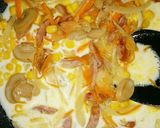 子ども大好き♥残り物でクリームパスタ♪作り方7写真