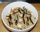 鯵の干物 (アジのひらき) 炊込みご飯作り方10写真