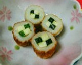 お弁当に「市松模様のちくわきゅうり」作り方8写真