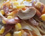 子ども大好き♥残り物でクリームパスタ♪作り方11写真