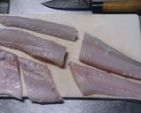 80cmのシーバスの二枚おろしからの刺身作り方15写真