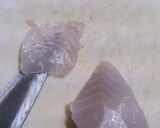 80cmのシーバスの二枚おろしからの刺身作り方18写真