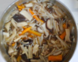 鶏ささみと もやし きのこの中華スープ♡作り方5写真