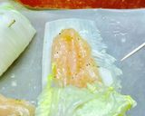 ヘルシー！ささみ白菜巻き味噌風味作り方5写真